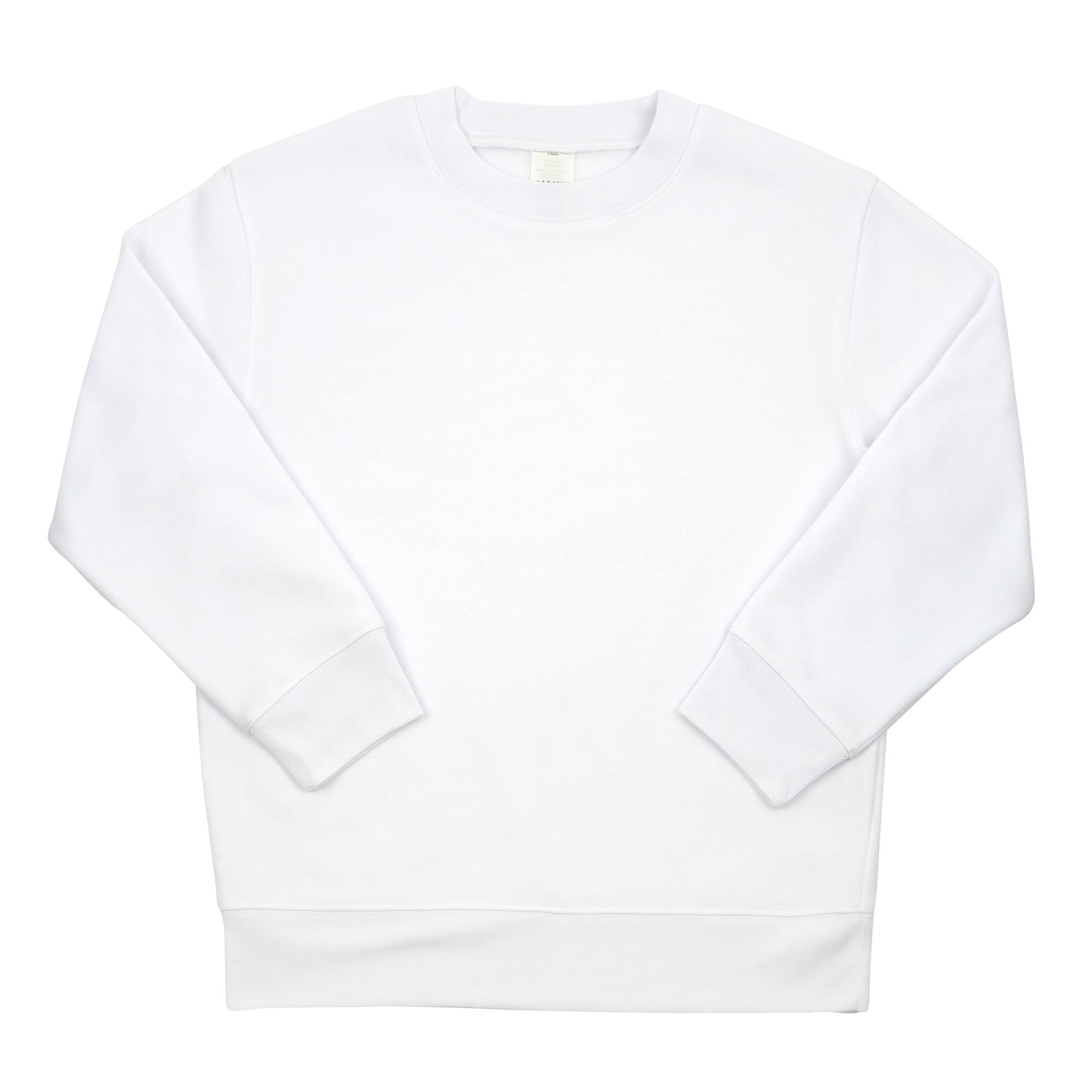 12 Pack: White Crew Neck Youth Sublimation Sweatshirt by Make Market